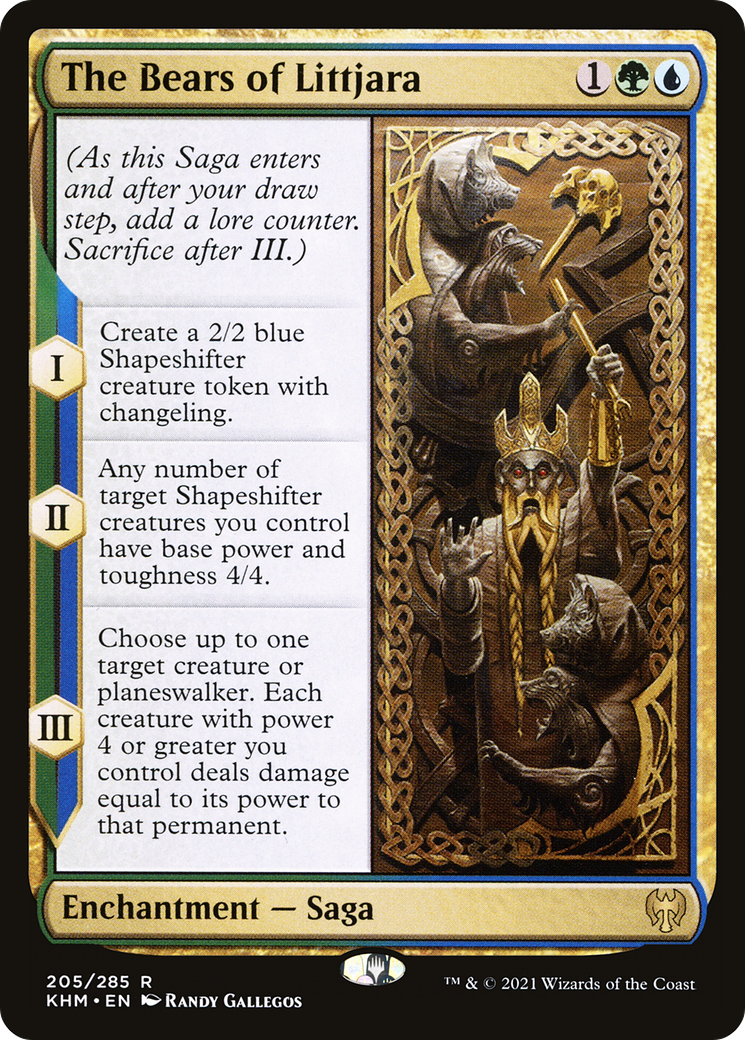 The Bears of Littjara (KHM-205) [Kaldheim] Foil MTG Single Wizards of the Coast