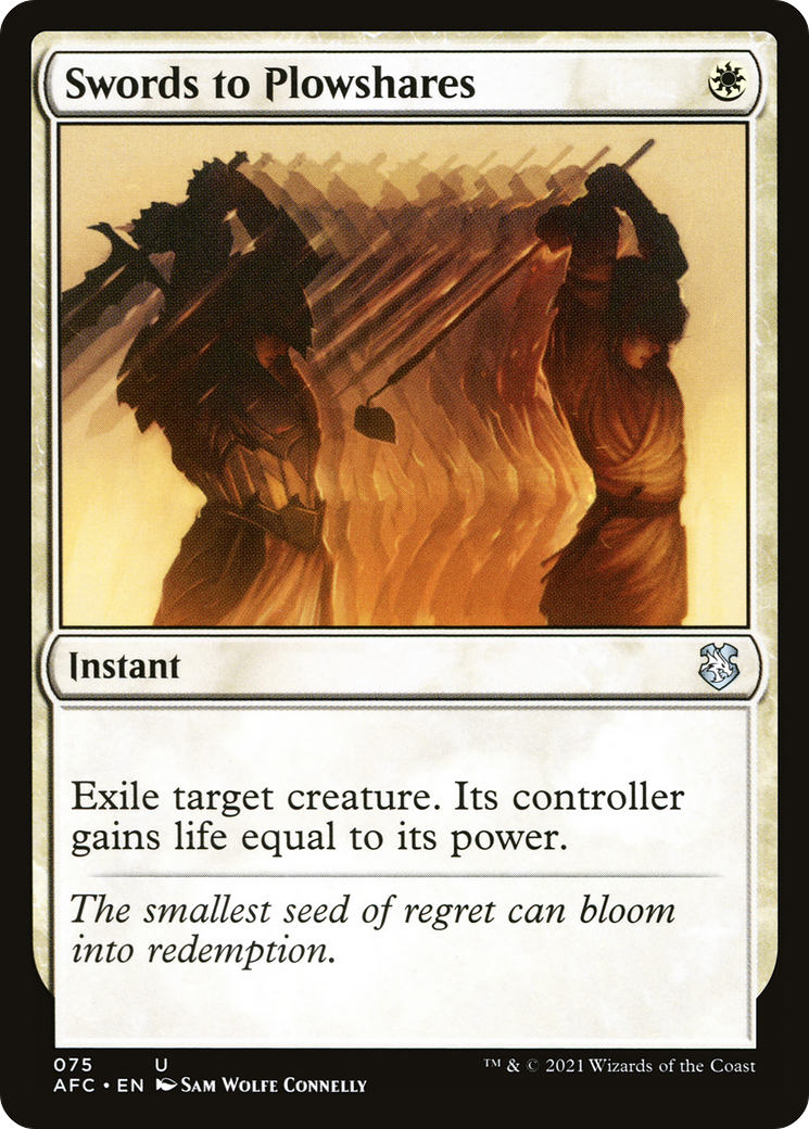 Swords to Plowshares (AFC-075) [Forgotten Realms Commander] MTG Single Wizards of the Coast
