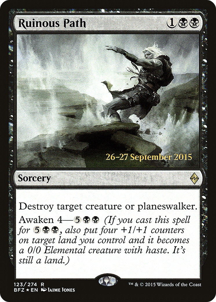 Ruinous Path (PRE-123) [Battle for Zendikar Promos] Foil MTG Single Wizards of the Coast