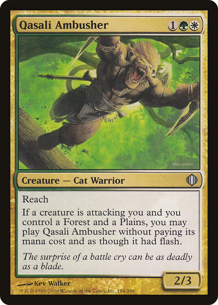 Qasali Ambusher (ALA-184) [Shards of Alara] Foil MTG Single Wizards of the Coast
