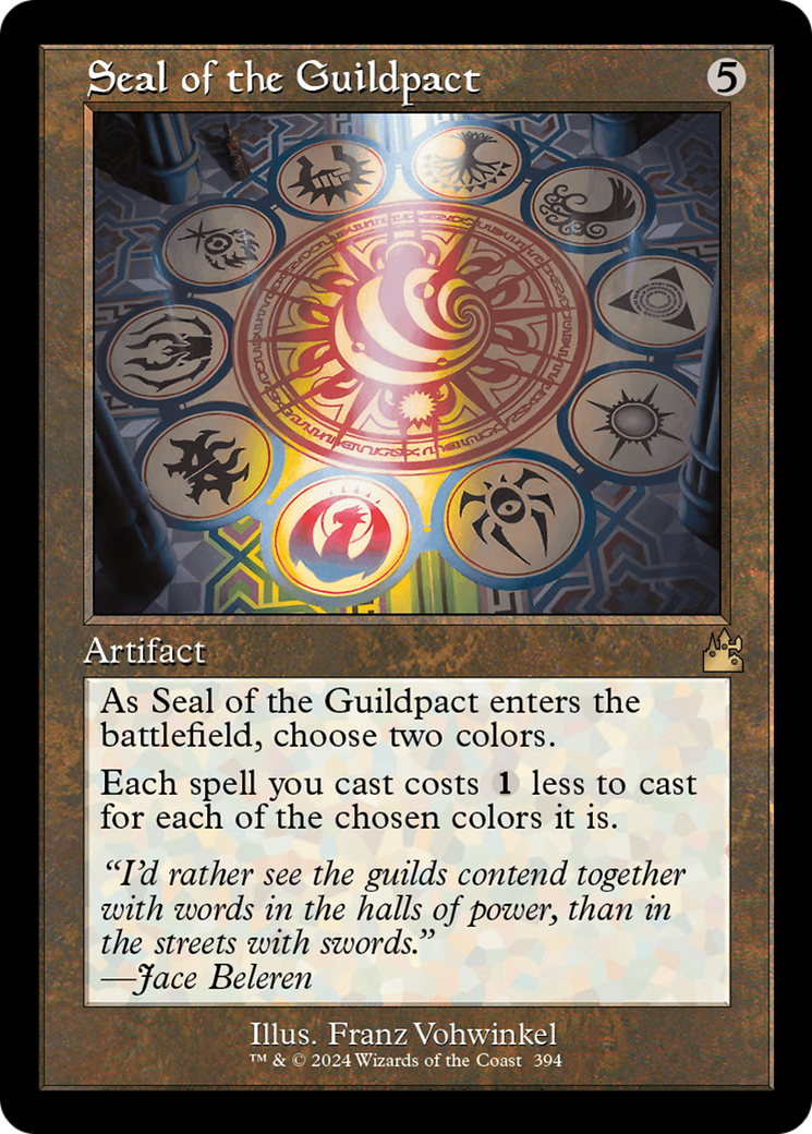 Seal of the Guildpact (RVR-394) [Ravnica Remastered] MTG Single Wizards of the Coast