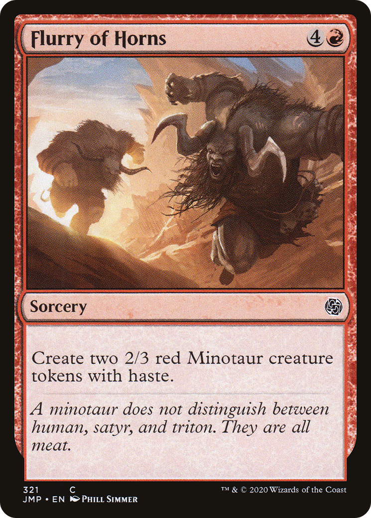 Flurry of Horns (JMP-321) [Jumpstart] MTG Single Wizards of the Coast