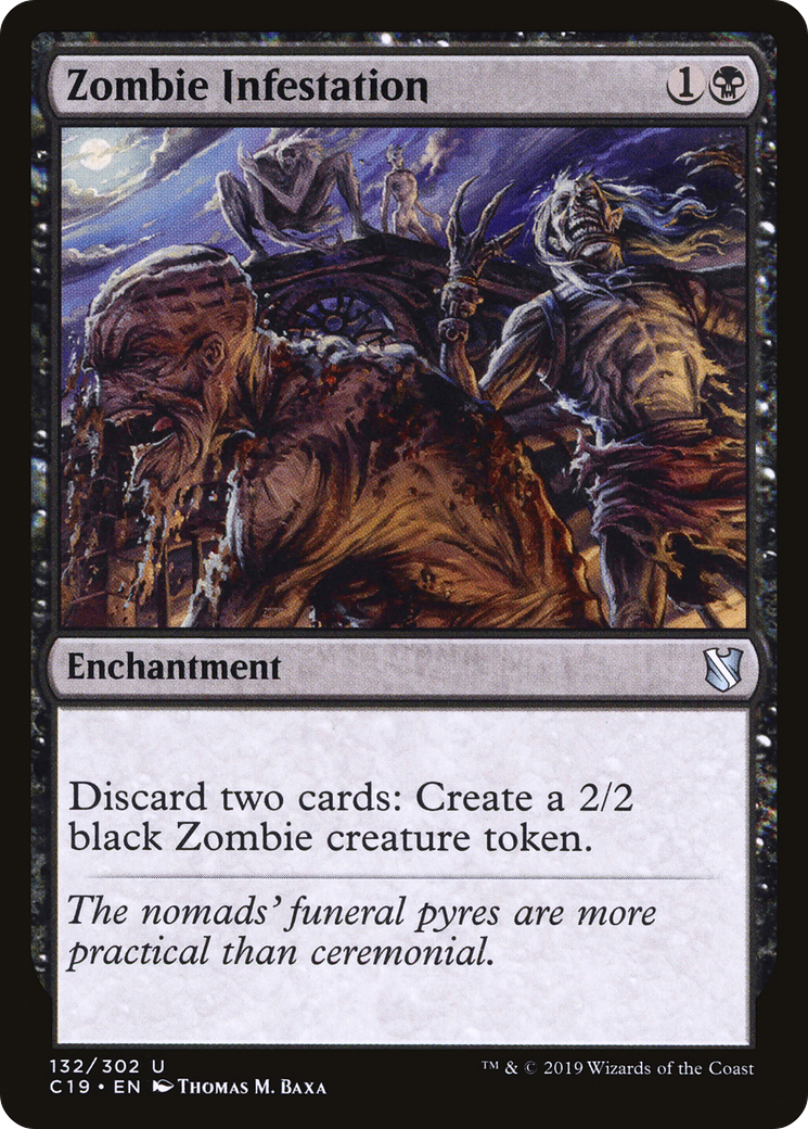 Zombie Infestation (C19-132) [Commander 2019] MTG Single Wizards of the Coast