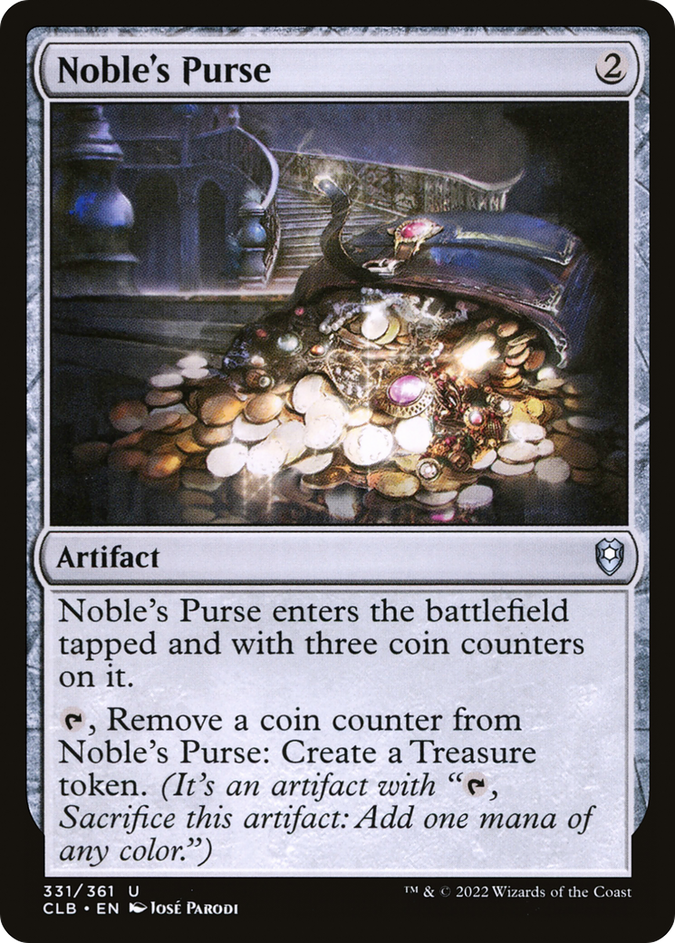 Noble's Purse (CLB-331) [Commander Legends: Battle for Baldur's Gate] MTG Single Wizards of the Coast