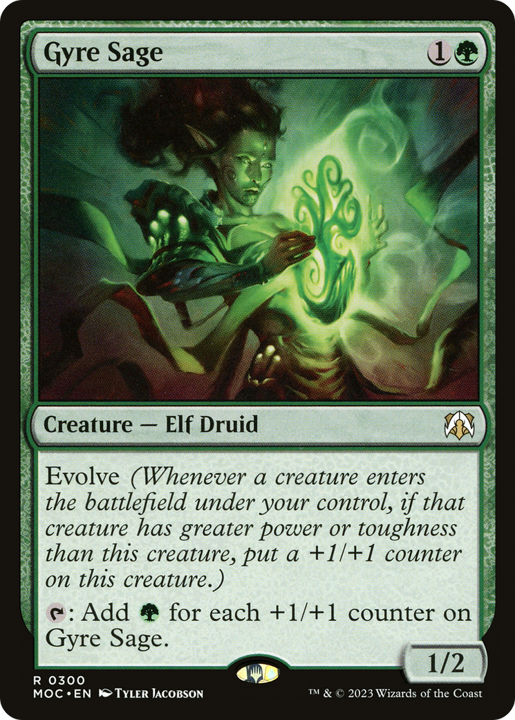 Gyre Sage (MOC-300) [March of the Machine Commander] MTG Single Wizards of the Coast