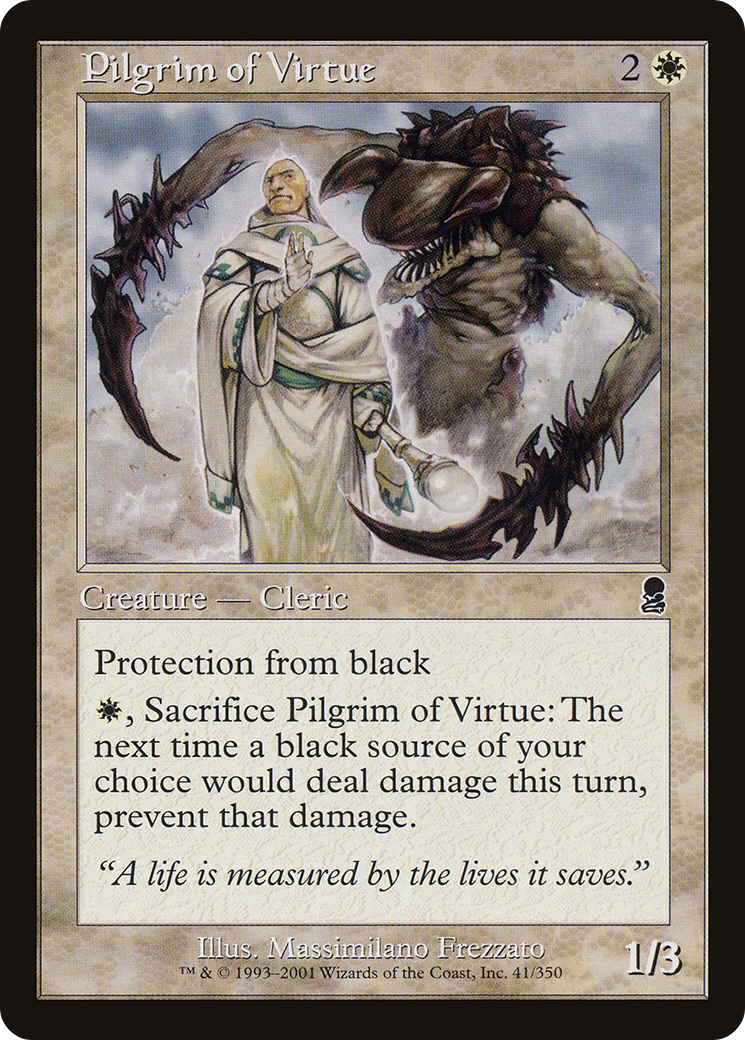 Pilgrim of Virtue (ODY-041) [Odyssey] Foil MTG Single Wizards of the Coast