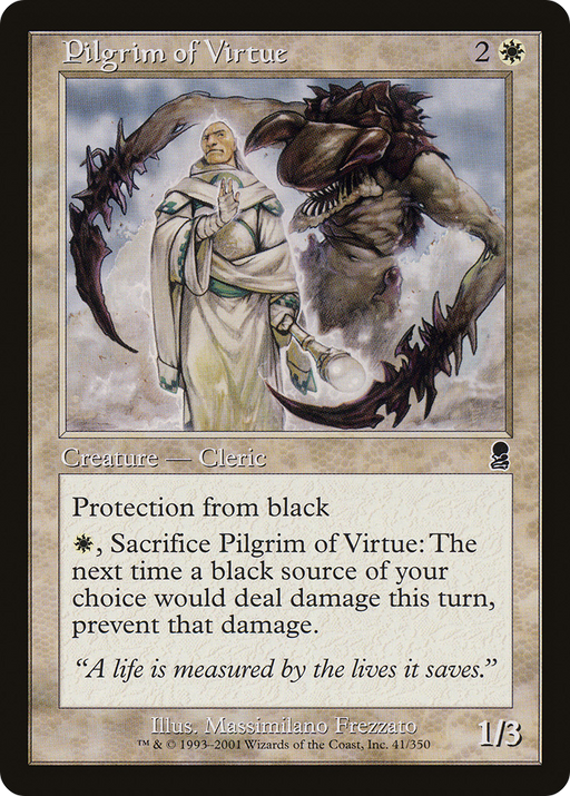 Pilgrim of Virtue (ODY-041) [Odyssey] Foil MTG Single Wizards of the Coast