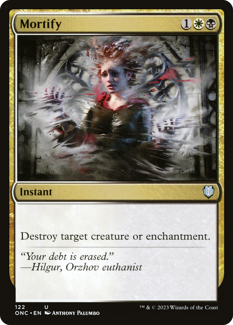 Mortify (ONC-122) [Phyrexia: All Will Be One Commander] MTG Single Wizards of the Coast