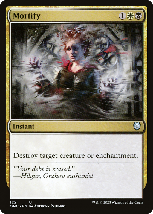 Mortify (ONC-122) [Phyrexia: All Will Be One Commander] MTG Single Wizards of the Coast