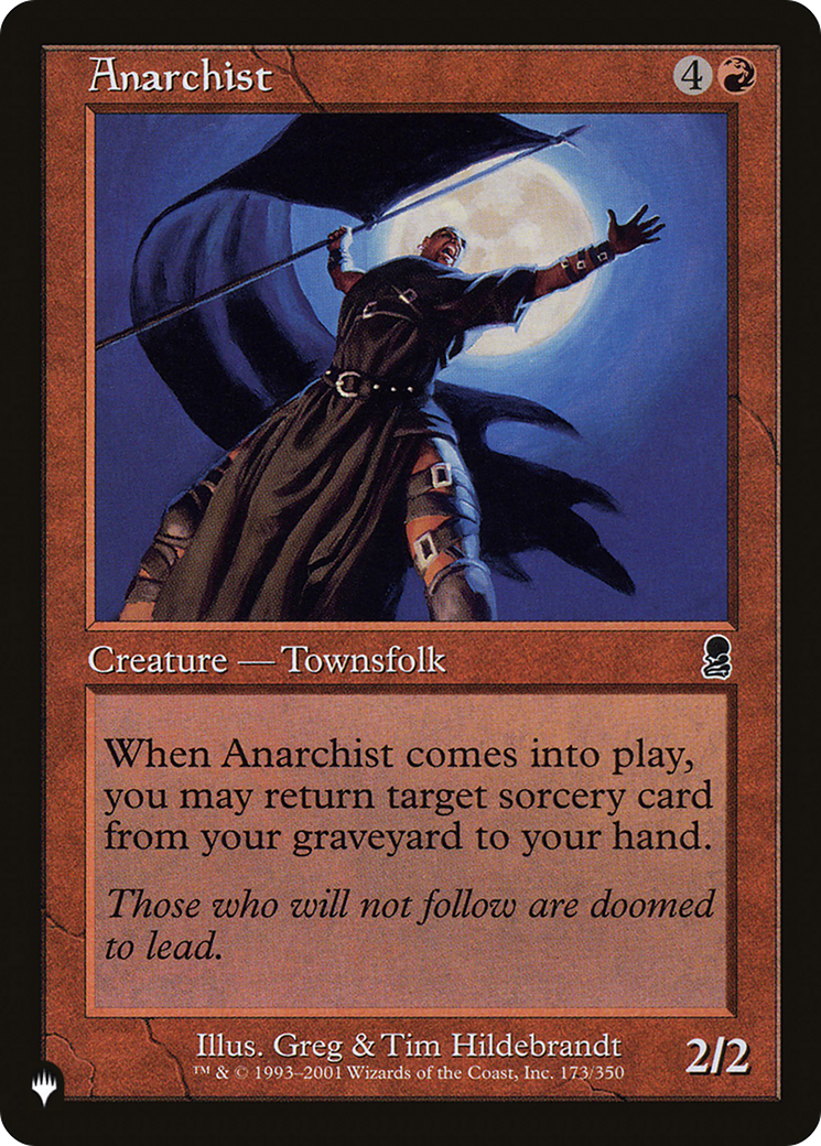 Anarchist (LIST-ODY-173) [Mystery Booster] The List MTG Single Wizards of the Coast