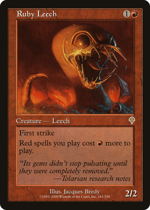 Ruby Leech (INV-161) [Invasion] MTG Single Wizards of the Coast