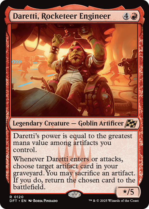 Daretti, Rocketeer Engineer (DFT-120) [Aetherdrift] Foil MTG Single Wizards of the Coast