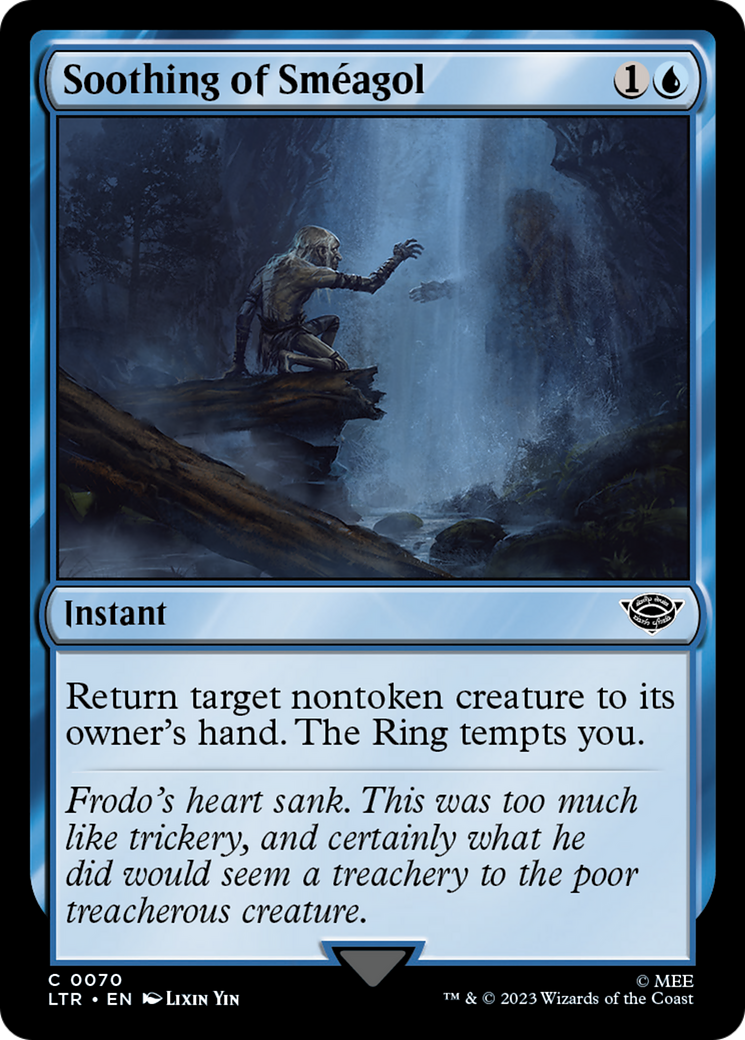 Soothing of Sméagol (LTR-070) [The Lord of the Rings: Tales of Middle-earth] MTG Single Wizards of the Coast