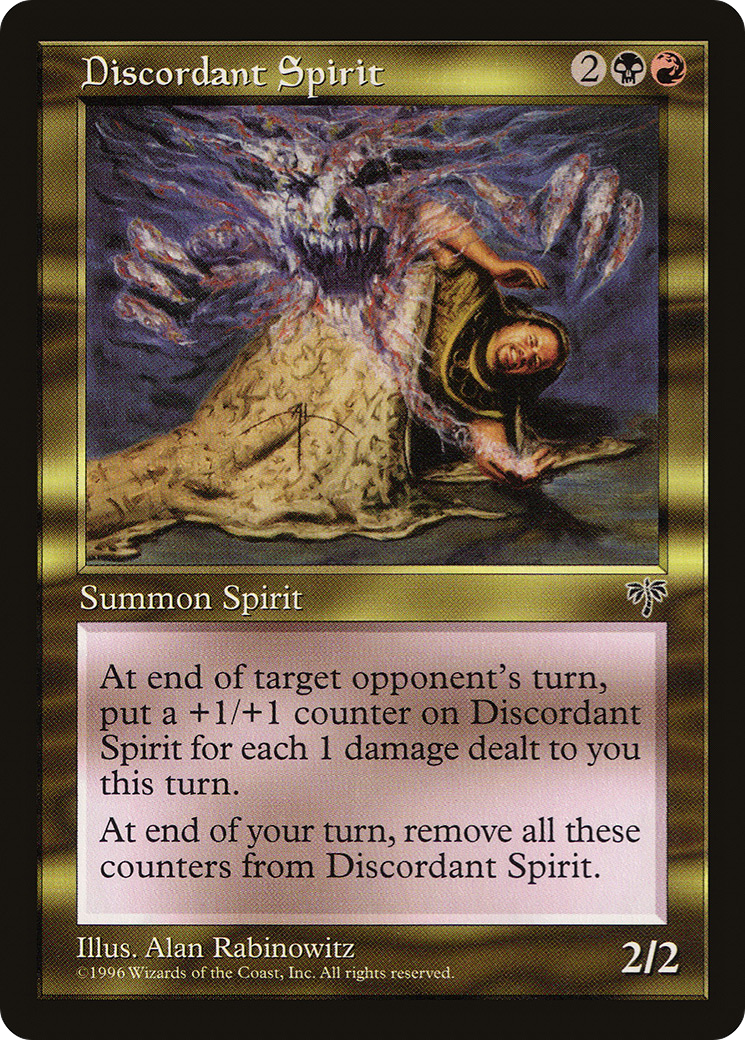 Discordant Spirit (MIR-) [Mirage] MTG Single Wizards of the Coast
