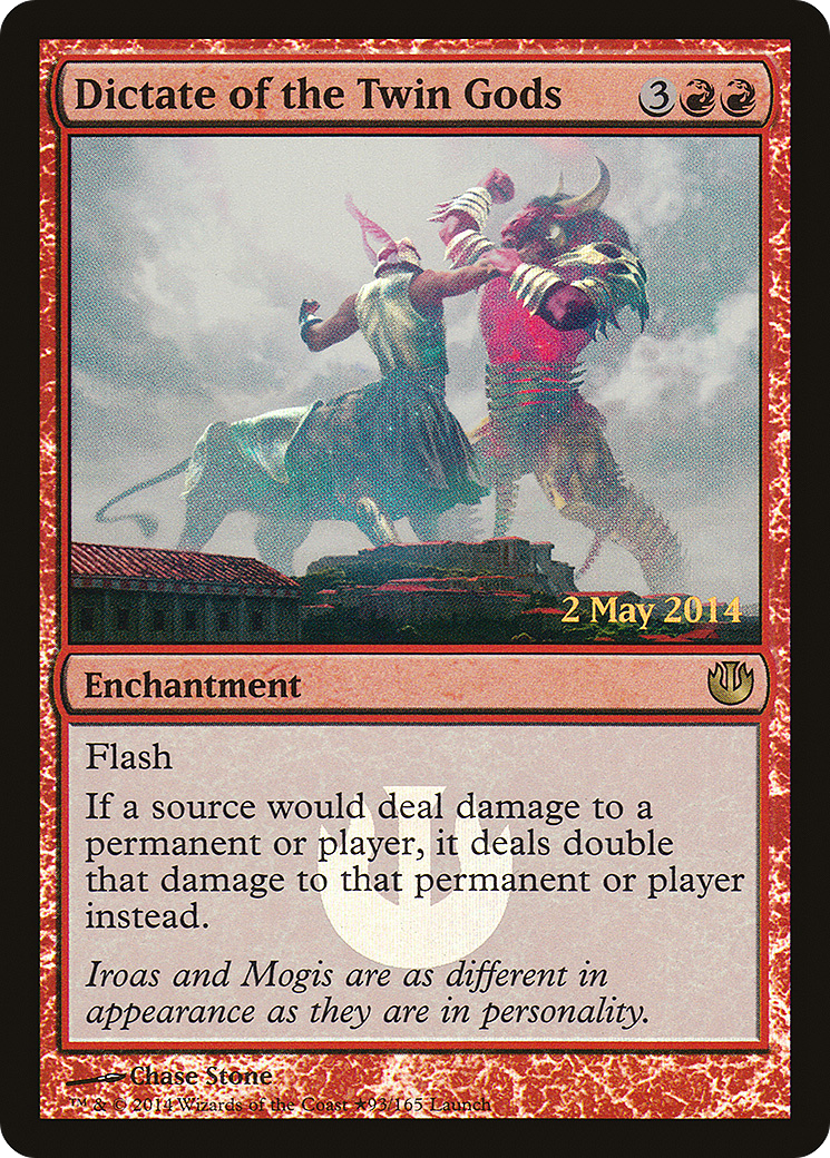 Dictate of the Twin Gods (LARP-093) [Journey into Nyx Promos] Foil MTG Single Wizards of the Coast