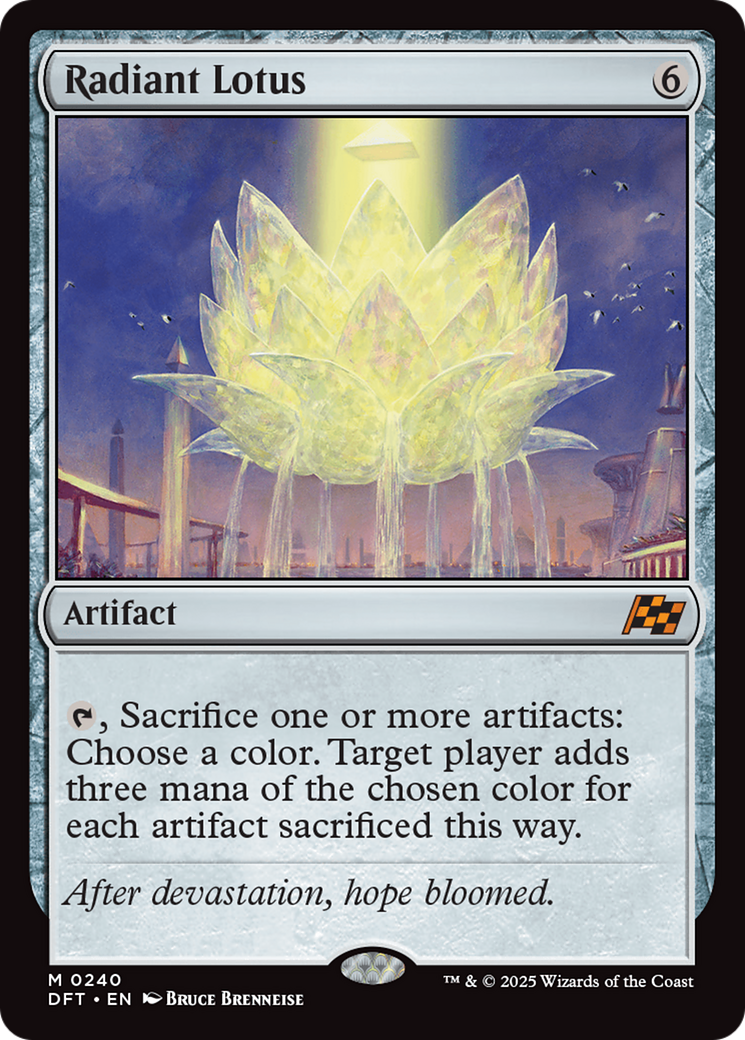Radiant Lotus (DFT-240) [Aetherdrift] Foil MTG Single Wizards of the Coast