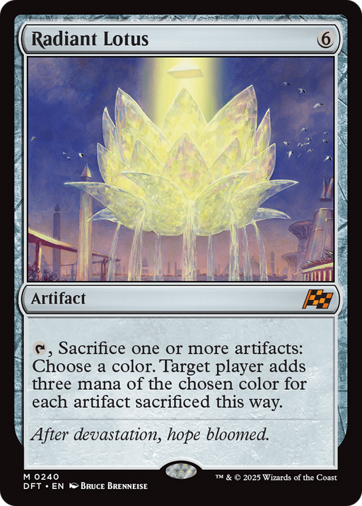 Radiant Lotus (DFT-240) [Aetherdrift] Foil MTG Single Wizards of the Coast