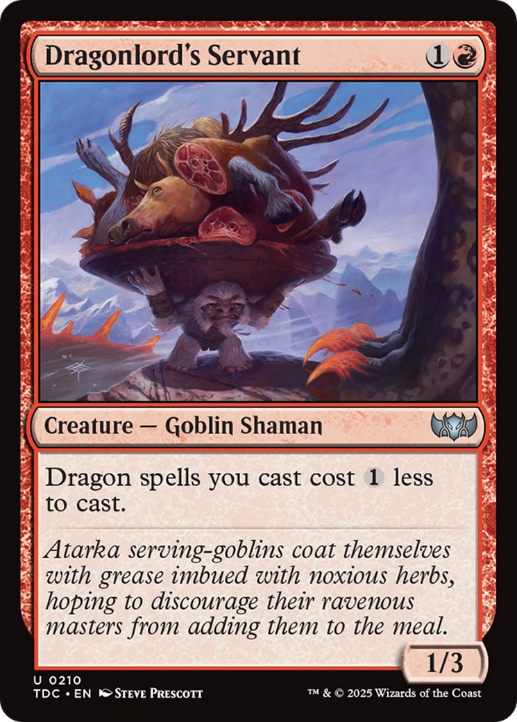 Dragonlord's Servant (TDC-210) [Commander: Tarkir: Dragonstorm] MTG Single Wizards of the Coast