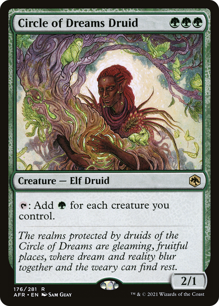 Circle of Dreams Druid (AFR-176) [Adventures in the Forgotten Realms] MTG Single Wizards of the Coast