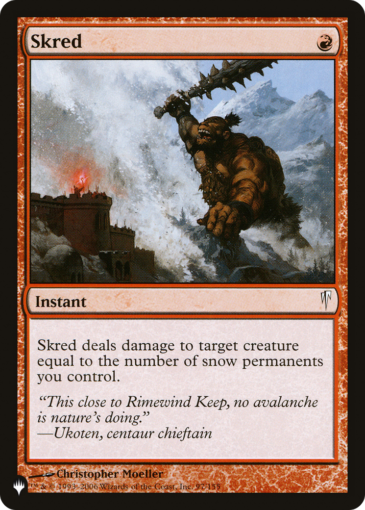 Skred (LIST-CSP-97) [The List] MTG Single Magic: The Gathering