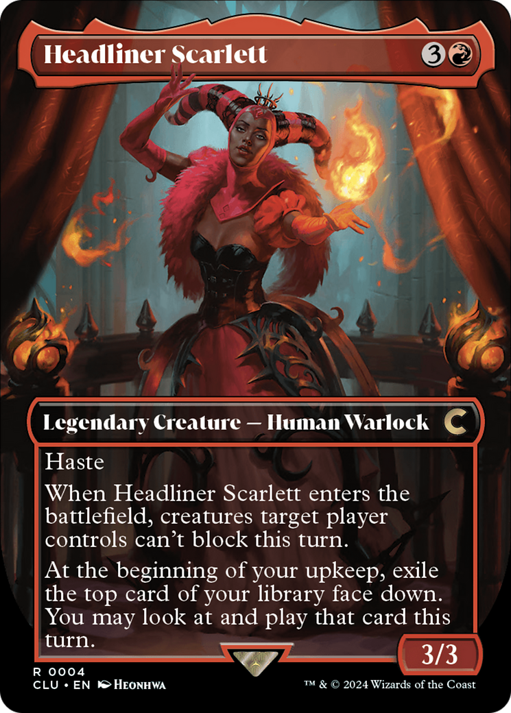 Headliner Scarlett (CLU-004) [Ravnica: Clue Edition] (Borderless) MTG Single Wizards of the Coast