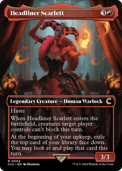 Headliner Scarlett (CLU-004) [Ravnica: Clue Edition] (Borderless) MTG Single Wizards of the Coast