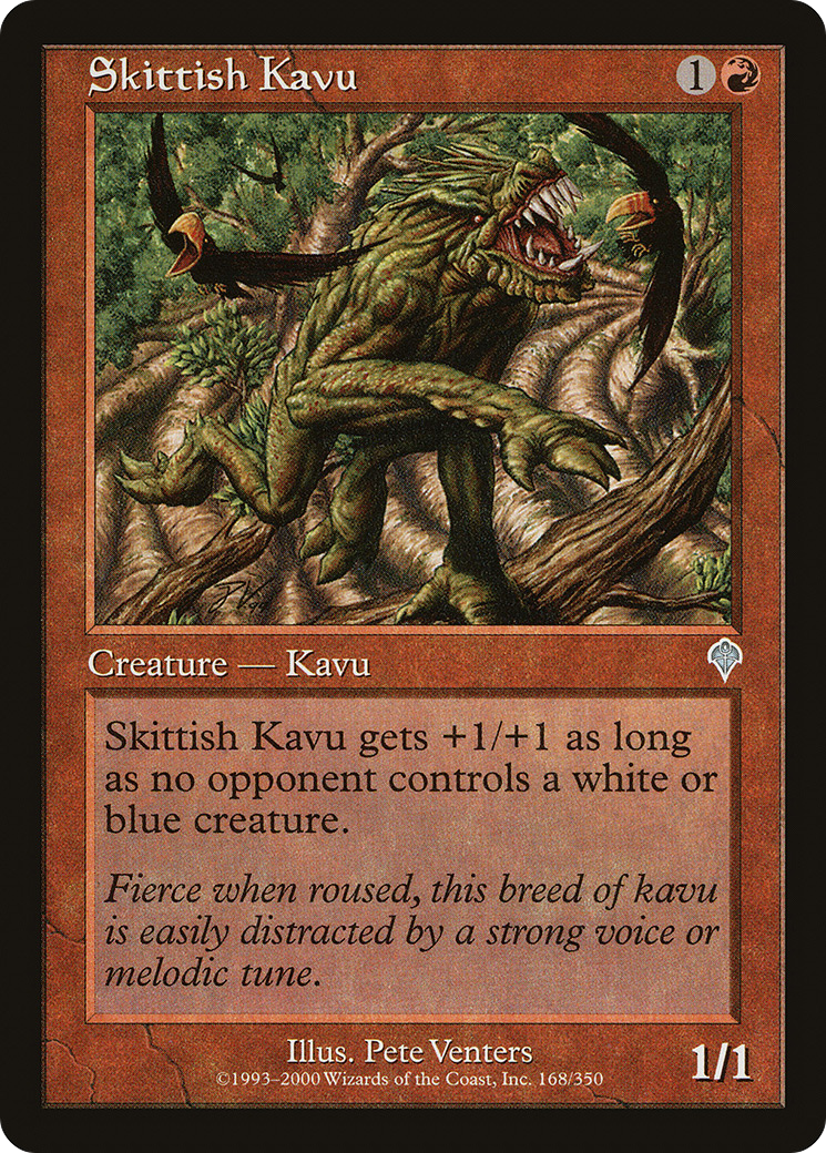 Skittish Kavu (INV-168) [Invasion] Foil MTG Single Wizards of the Coast