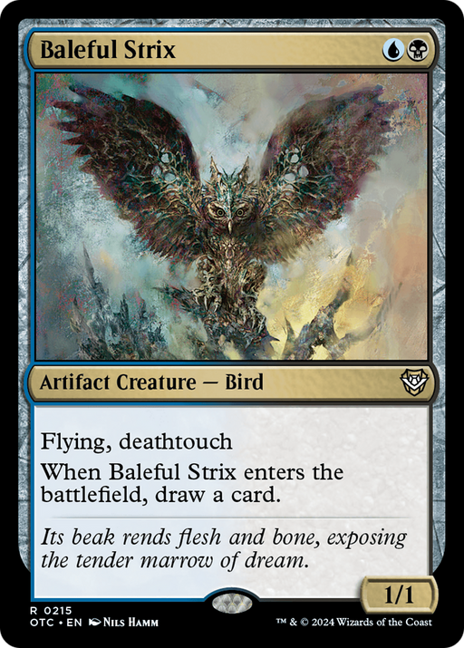 Baleful Strix (OTC-215) [Outlaws of Thunder Junction Commander] MTG Single Wizards of the Coast