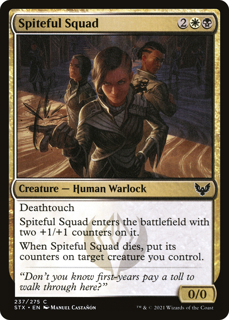 Spiteful Squad (STX-237) [Strixhaven: School of Mages] Foil MTG Single Wizards of the Coast