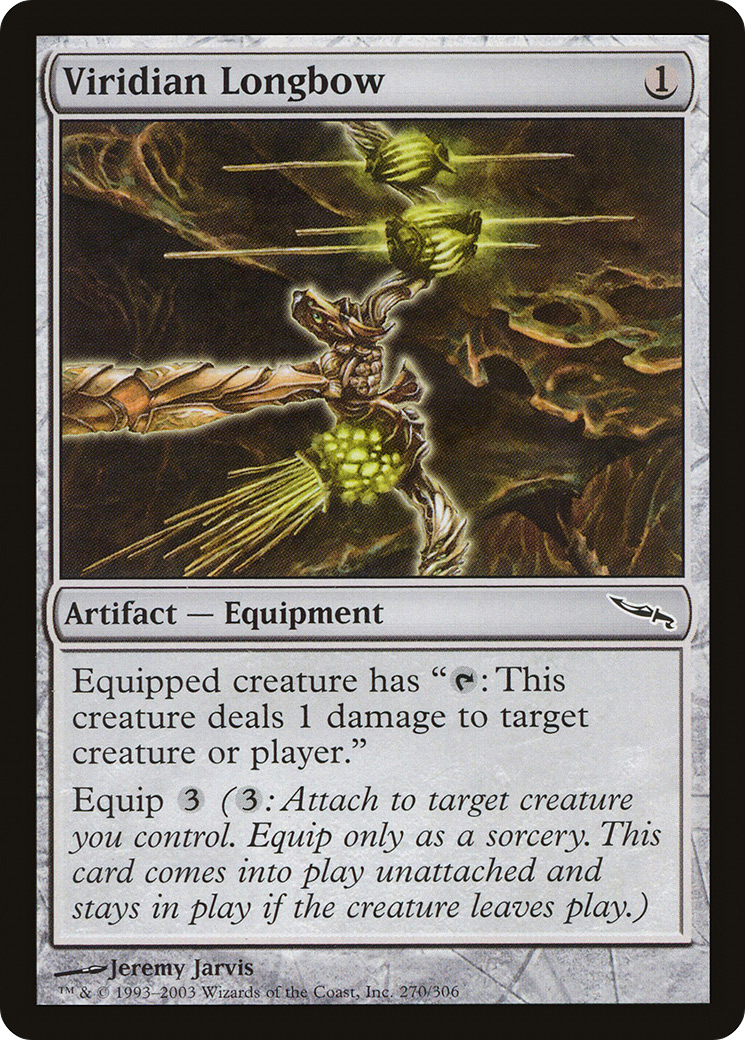 Viridian Longbow (MRD-270) [Mirrodin] MTG Single Wizards of the Coast