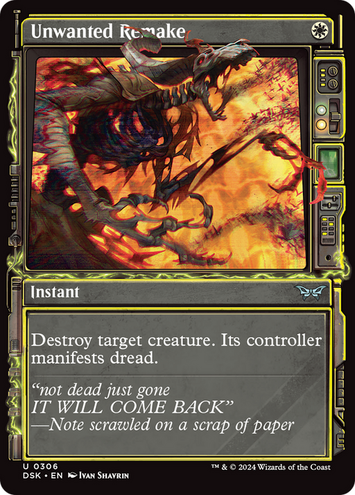Unwanted Remake (DSK-306) [Duskmourn: House of Horror] (Showcase) MTG Single Wizards of the Coast