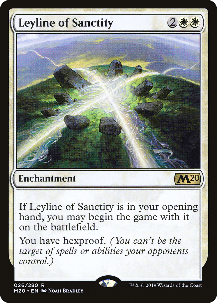 Leyline of Sanctity (M20-026) [Core Set 2020] MTG Single Wizards of the Coast