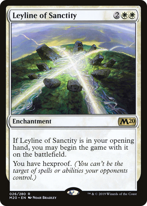 Leyline of Sanctity (M20-026) [Core Set 2020] MTG Single Wizards of the Coast
