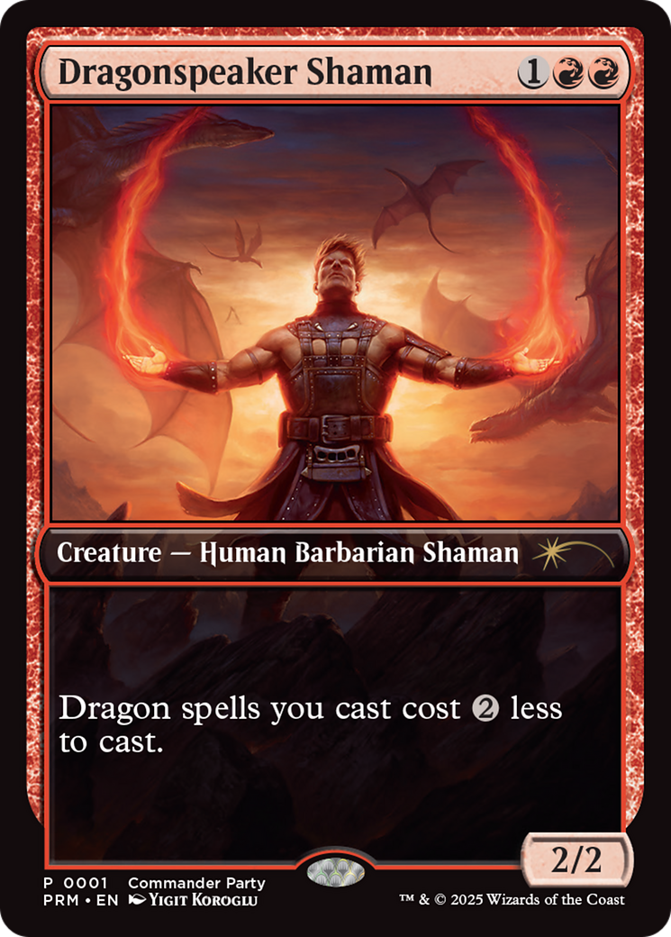 Dragonspeaker Shaman (WPN-001) [Misc] Wizards Play Network 2025 Foil MTG Single Wizards of the Coast