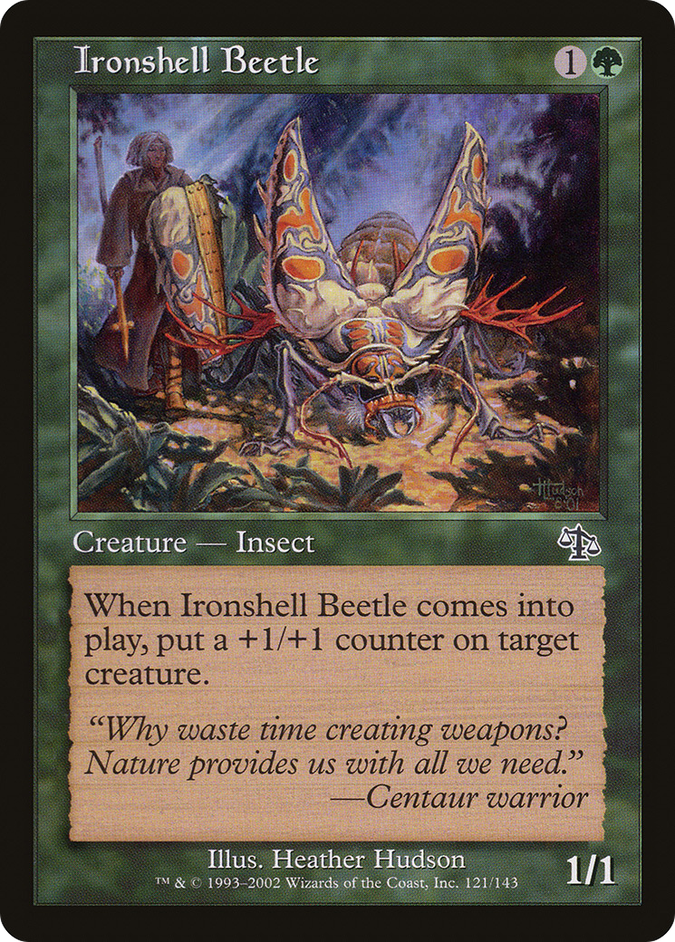Ironshell Beetle (JUD-121) [Judgment] Foil MTG Single Wizards of the Coast
