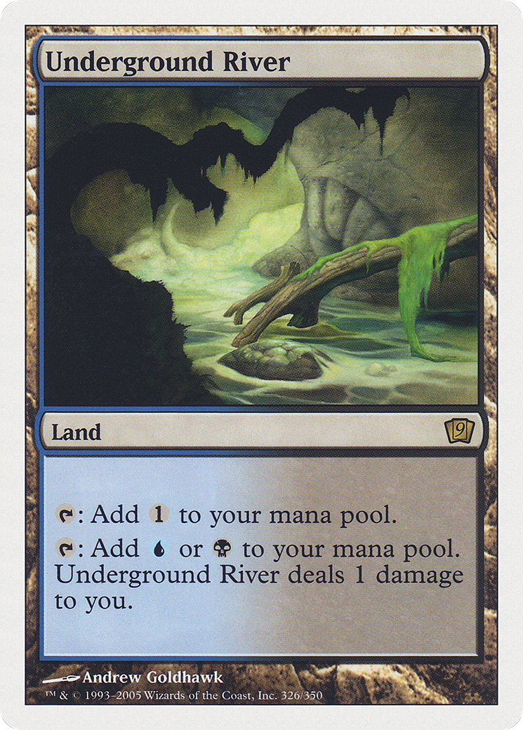 Underground River (9ED-326) [9th Edition] Foil MTG Single Wizards of the Coast