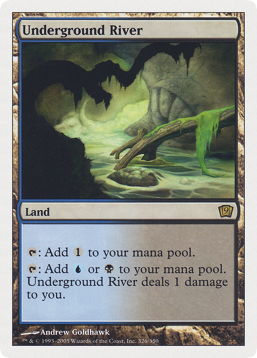 Underground River (9ED-326) [9th Edition] Foil MTG Single Wizards of the Coast