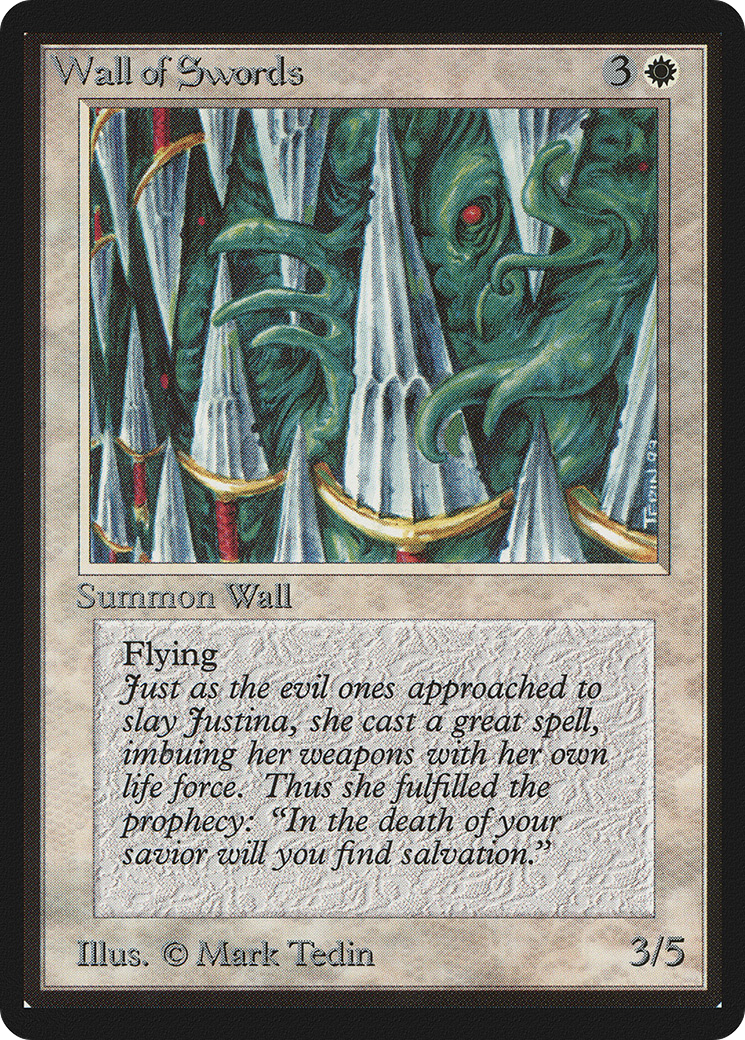 Wall of Swords (LEB-) [Oldschool] Limited Edition Beta MTG Single Wizards of the Coast