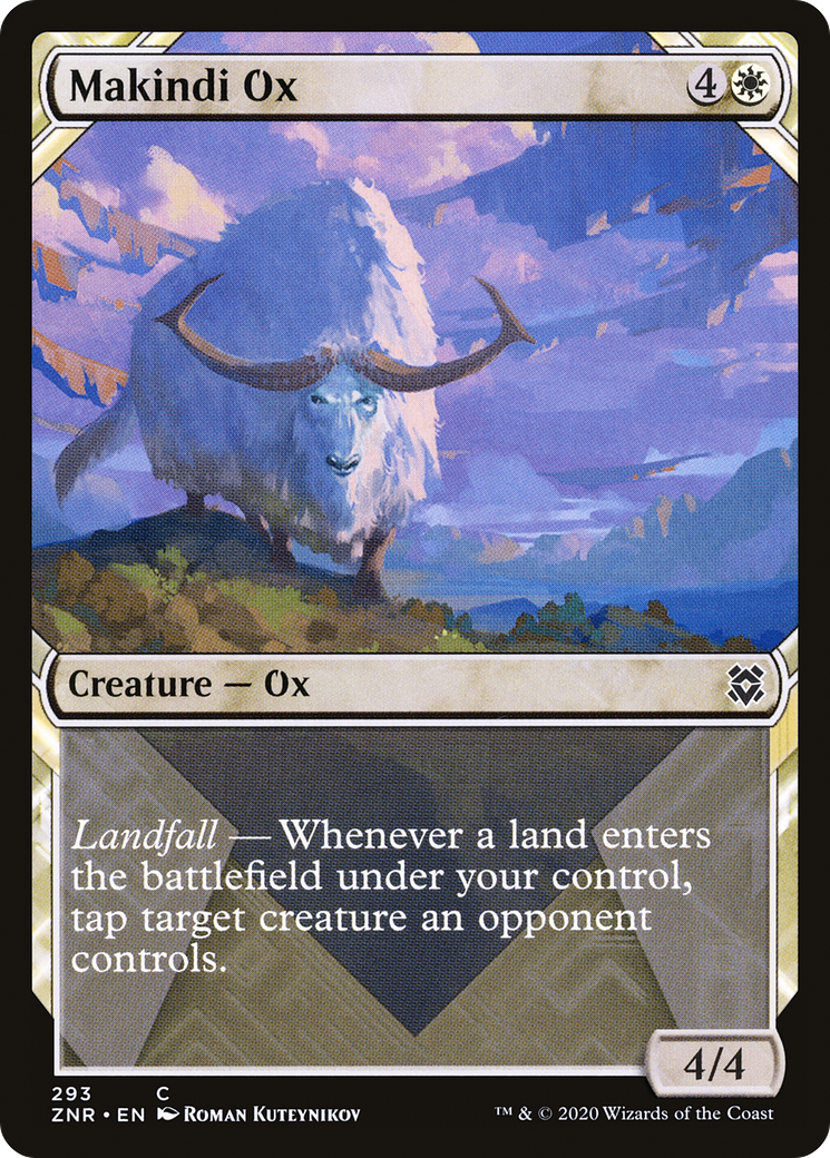 Makindi Ox (ZNR-293) [Zendikar Rising] (Showcase) MTG Single Wizards of the Coast