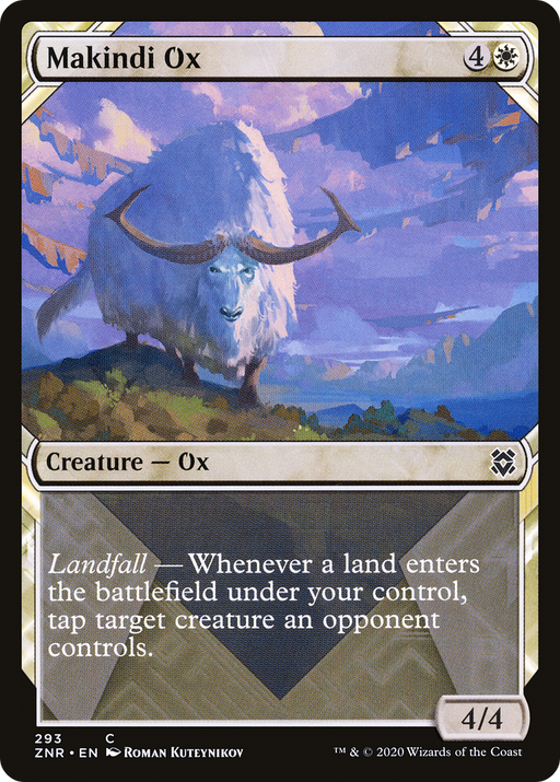 Makindi Ox (ZNR-293) [Zendikar Rising] (Showcase) MTG Single Wizards of the Coast