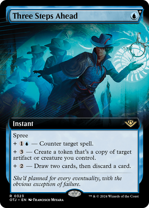 Three Steps Ahead (OTJ-323) [Outlaws of Thunder Junction] (Extended Art) MTG Single Wizards of the Coast