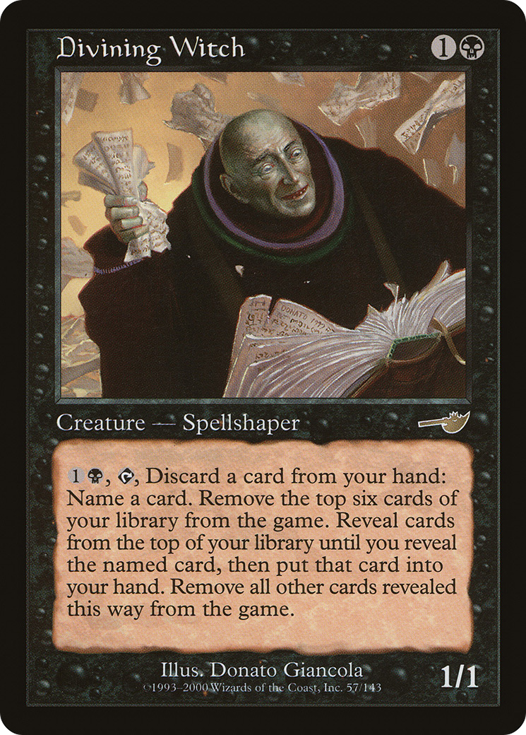 Divining Witch (NMS-057) [Nemesis] MTG Single Wizards of the Coast