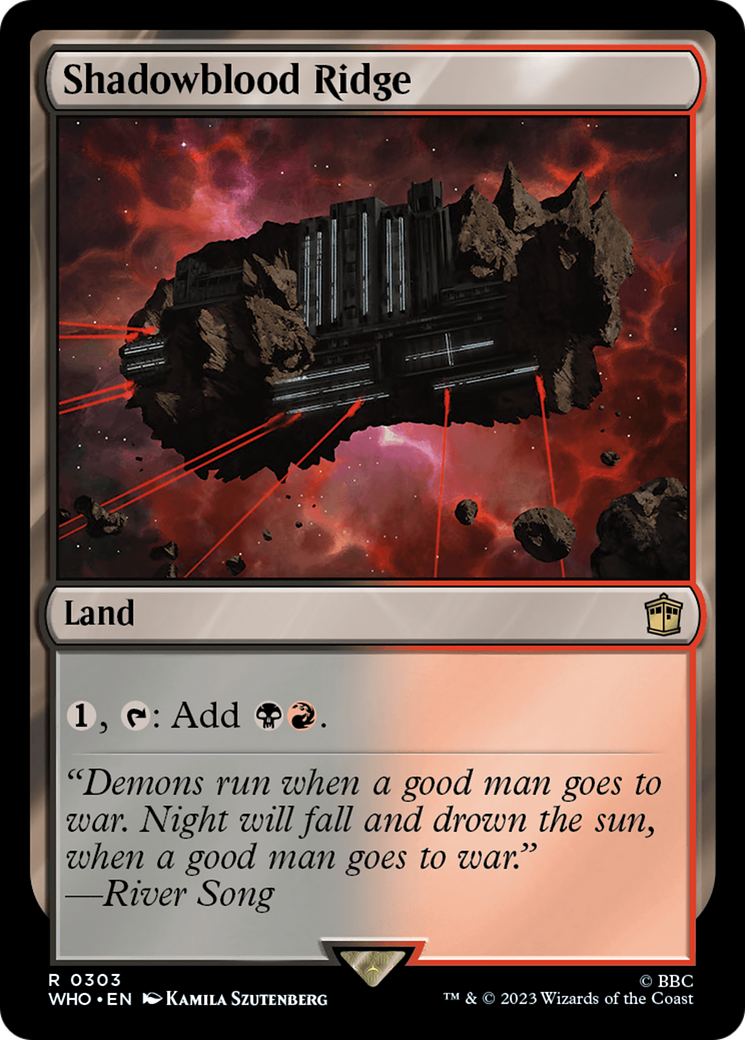 Shadowblood Ridge (WHO-303) [Doctor Who] MTG Single Wizards of the Coast