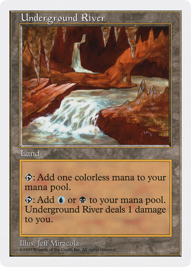 Underground River (5ED-) [Fifth Edition] MTG Single Wizards of the Coast