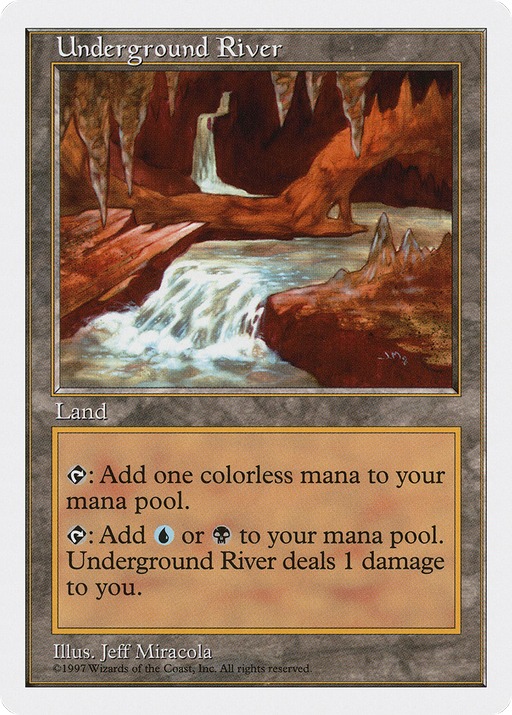 Underground River (5ED-) [Fifth Edition] MTG Single Wizards of the Coast