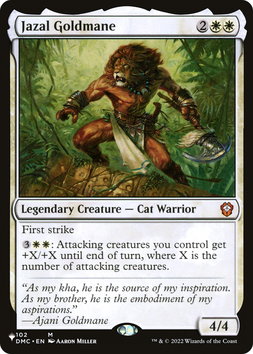 Jazal Goldmane (LIST-DMC-102) [Mystery Booster] The List MTG Single Wizards of the Coast