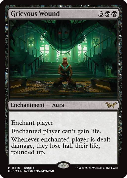 Grievous Wound (DSK Bundle) (UMP-416) [Duskmourn: House of Horror] Foil MTG Single Wizards of the Coast
