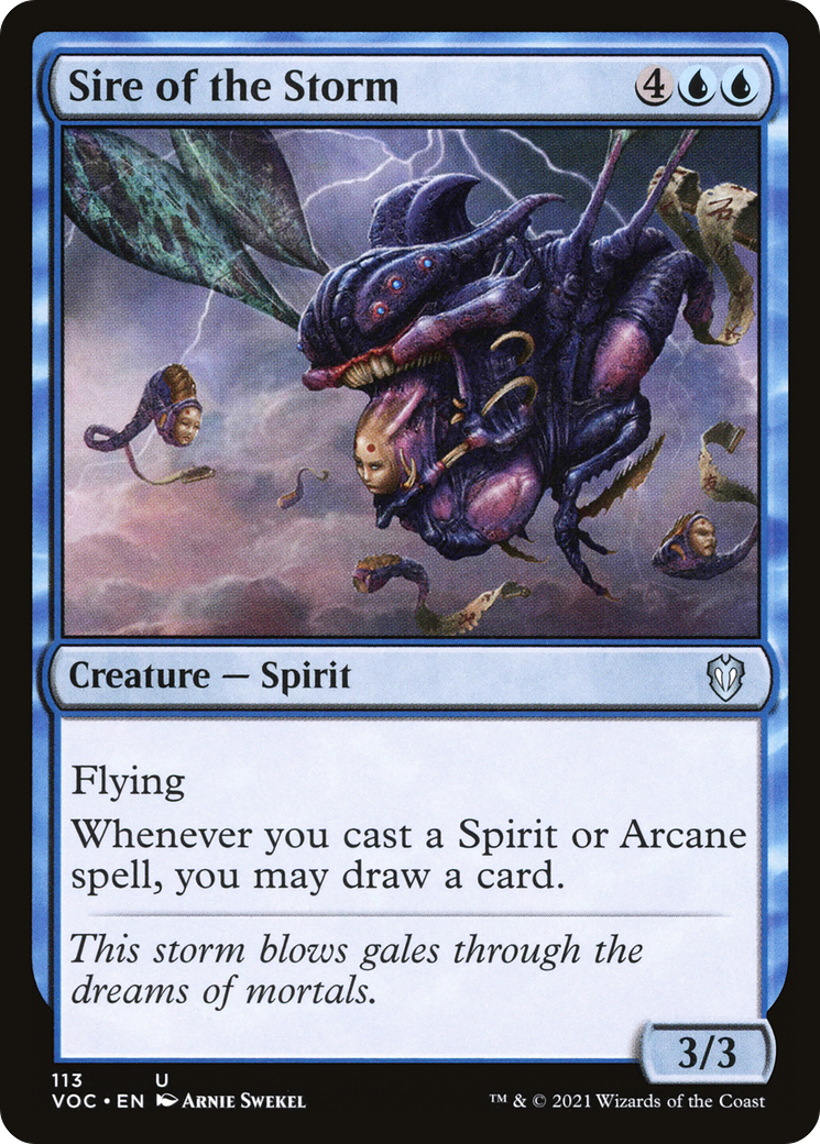 Sire of the Storm (VOC-113) [Crimson Vow Commander] MTG Single Wizards of the Coast