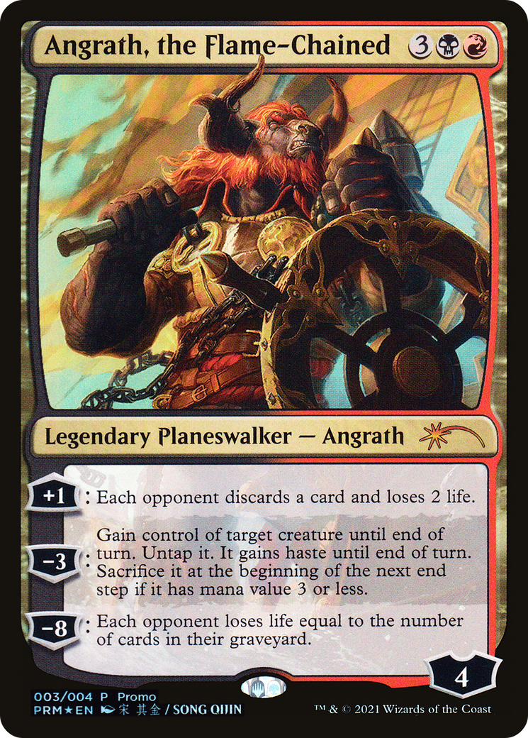 Angrath, the Flame-Chained (UMP-003) [Misc] Year of the Ox 2021 Foil MTG Single Wizards of the Coast