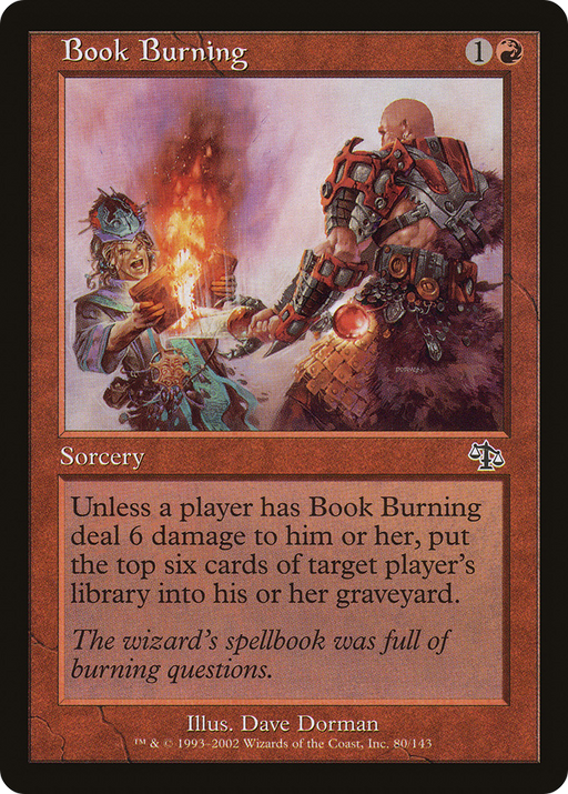 Book Burning (JUD-080) [Judgment] MTG Single Wizards of the Coast